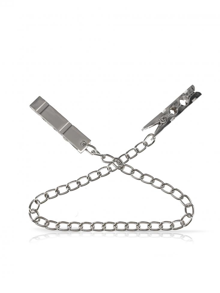 Rude Rider Nipple Clamps with Chain Zinc Alloy