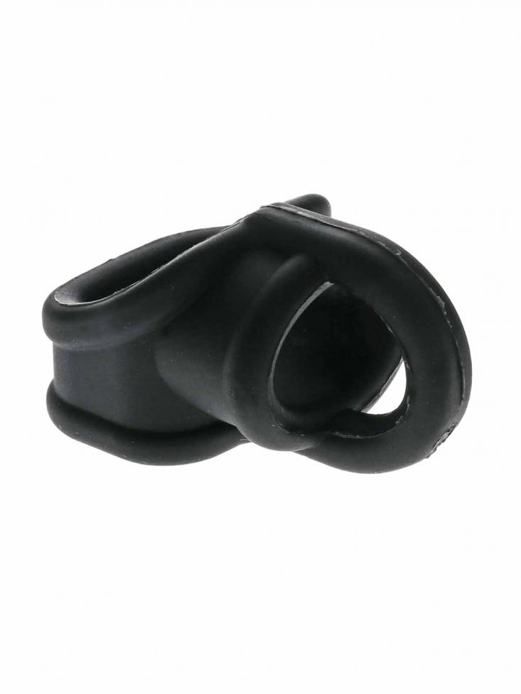 RudeRider Liquid Silicone Cock & Ball Sp litter Black